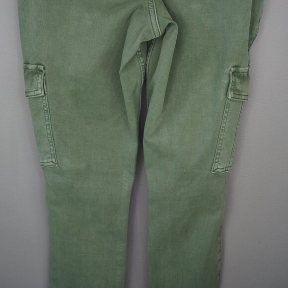New Spanx Stretch Twill Ankle Cargo Pant in Soft Sage size S - Picture 14 of 16